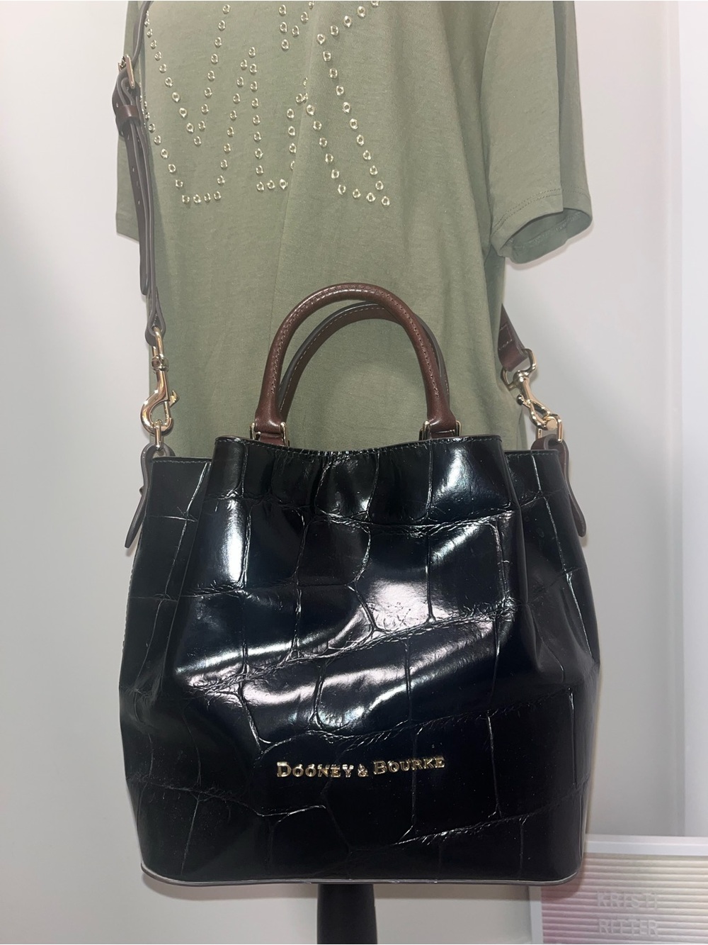 Dooney & Bourke Mini Croco Barlow Bag
